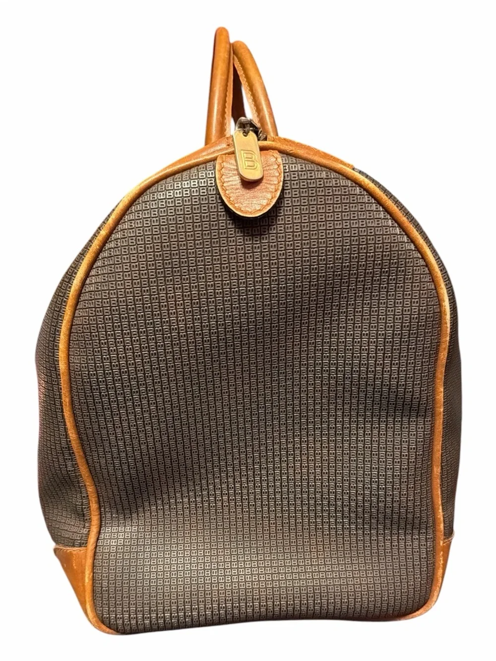 Bally Brown and Tan Duffel Bag  with COA